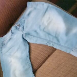 Light Blue Denim Capris Brand Bongo Good Condition Size 9